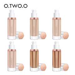 O.TWO.O Full Coverage Whitening Sweat Resistant Moisturizing Liquid Foundation Makeup Base Wholesale