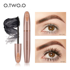 O.TWO.O Microfiber Lash Mascara Long Lasting Lengthening Curling Waterproof Black Mascara