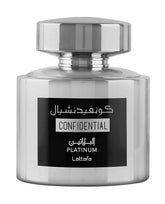 Confidential Platinum 100ml EDP Spray Lattafa Perfume