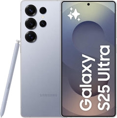 Samsung Galaxy S25 Ultra AI Phone, 512GB Storage, 12GB RAM, Titanium Silverblue, Android Smartphone, 200MP Camera