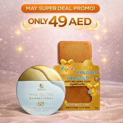 Hya Suncreen + 2pcs Hya Anti-Melasma Soap