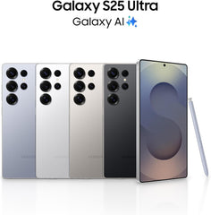 Samsung Galaxy S25 Ultra AI Phone, 512GB Storage, 12GB RAM, Titanium Silverblue, Android Smartphone, 200MP Camera