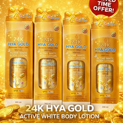 Hya Glow 24K Gold Lotion 4Pcs Promo