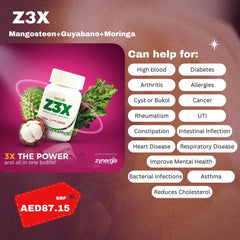 Z3X Mangosteen + Guyabano + Moringa