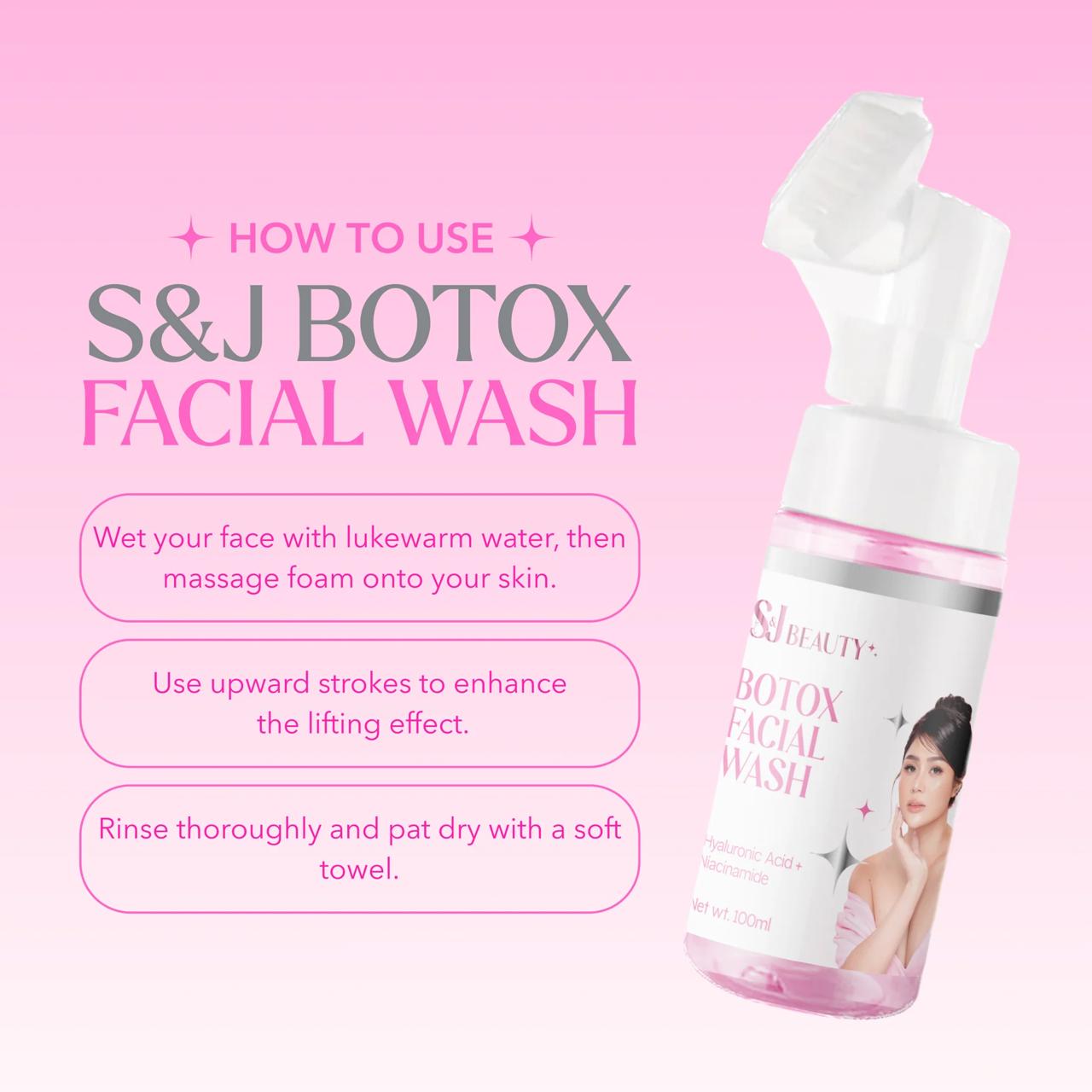 S and J Beauty Botox Facial Wash