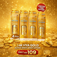 Hya Glow 24K Gold Lotion 4Pcs Promo