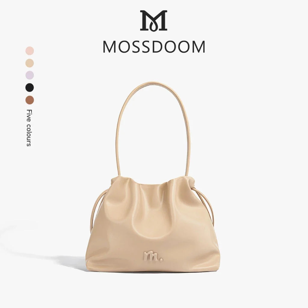 MOSSDOOM Danica Bag- High-Capacity Soft Cloud-shaped Drawstring Shoulder Bag for Women