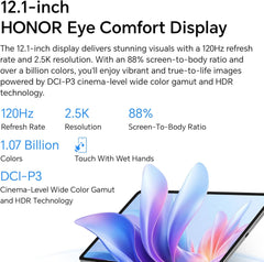 HONOR Pad 10 12.1 Inch Wi-Fi Tablet 8GB RAM 256GB ROM Gray Bundle